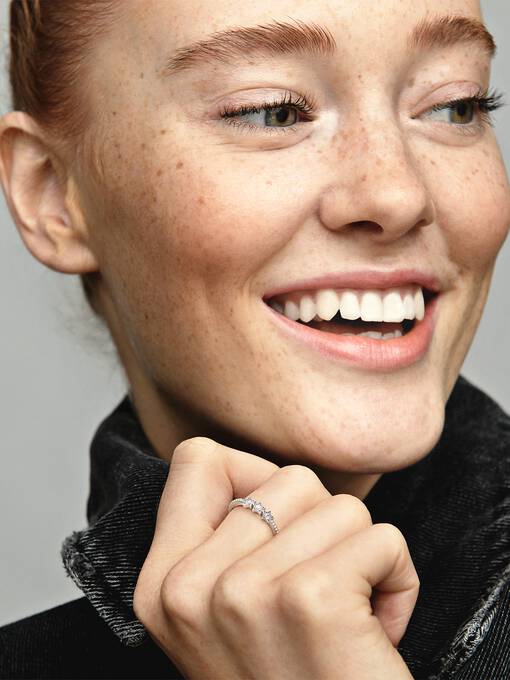 Celestial Sterling Silver Star Ring with cubic zirconia 198492C01-52