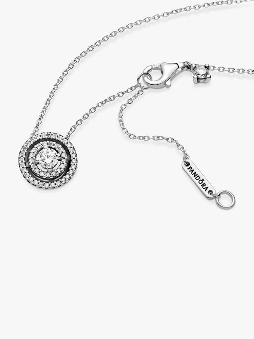 Sparkling Double Halo Collier Necklace 399414C01-45