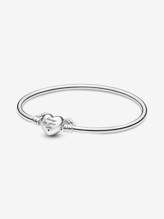 Pandora Moments Winged Heart Bangle