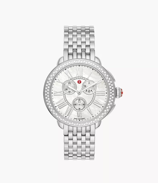 Michele Serein Stainless Steel Diamond Watch MWW21A000068