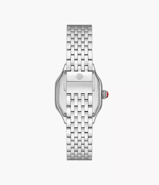 Michele Meggie Stainless Steel Diamond Dial Watch MWW33B000008