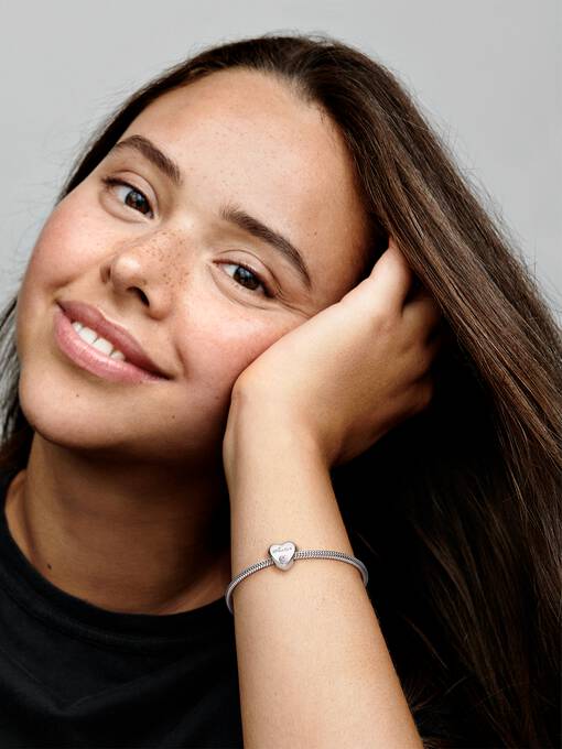 Sister Heart Charm Sterling silver 791946PCZ