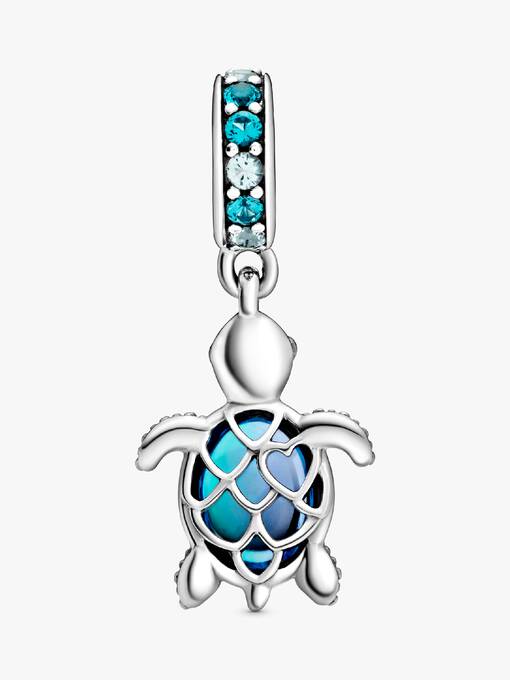 Murano Glass Sea Turtle Dangle Charm
